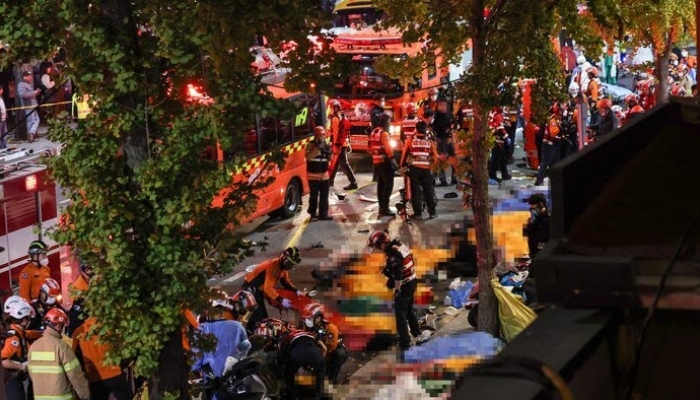 اعلام عزای عمومی در کره جنوبی به دنبال کشته شدن ۱۵۱ تن در جشن شبانه