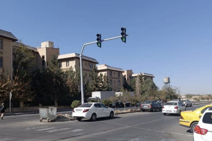 تقاطع سعدی – داوری چراغدار شد تقاطع سعدی – داوری چراغدار شد